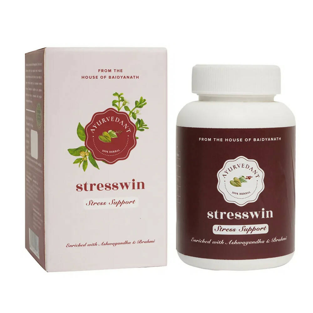 Baidyanath Jhansi Ayurvedant Stresswin Capsules | Grocsy