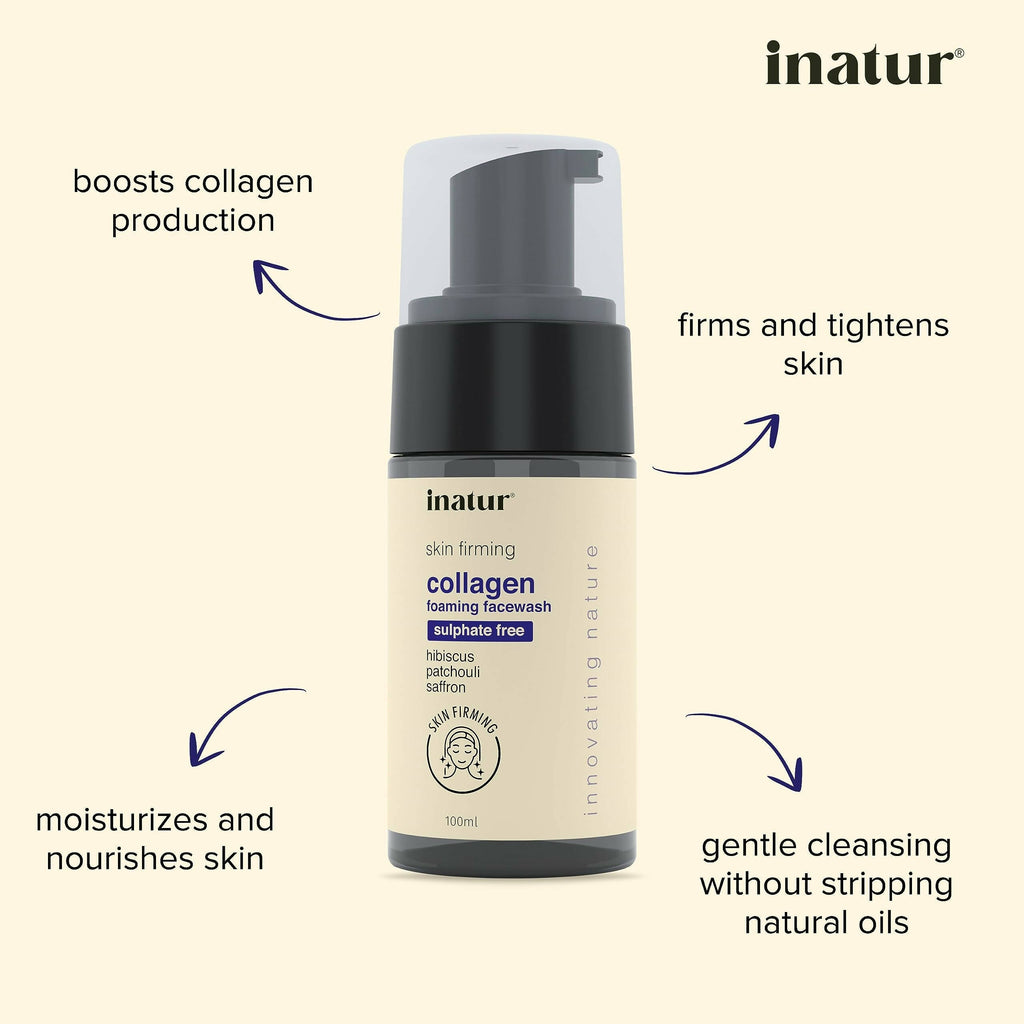 Inatur Collagen Foaming Face Wash | Grocsy