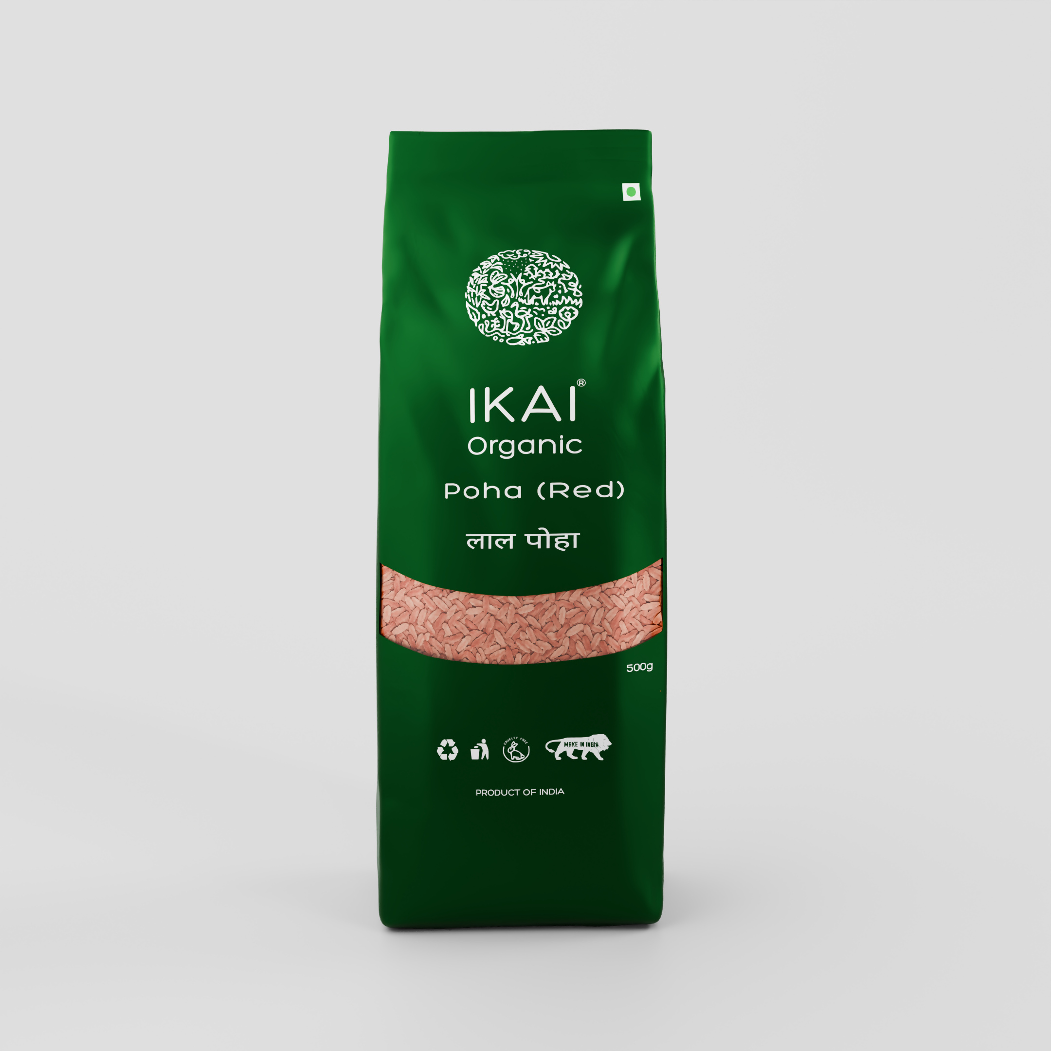IKAI Organic Poha (Red) ,Chivda | Grocsy