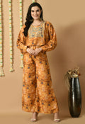 Joban Fashion Mustard Maslin Kurta Set | Grocsy