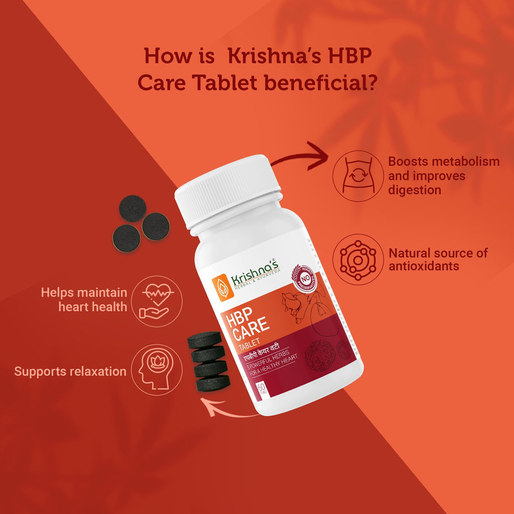 Krishna'S Herbal & Ayurveda Hbp Care Tablets | Grocsy