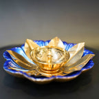 Brass Sunflower Designed Diya | Grocsy