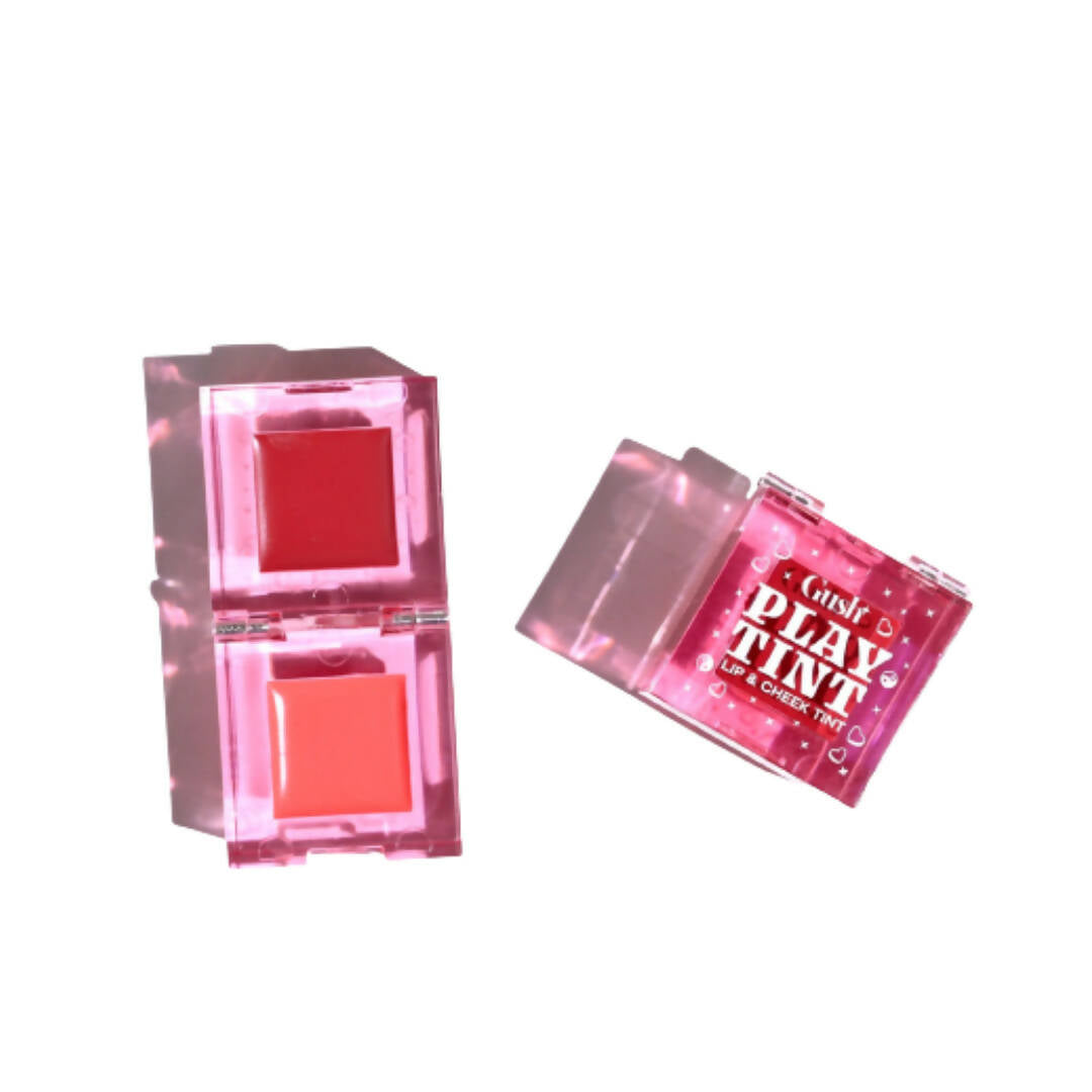 Gush Beauty Play Tint & Lip Stains - 2 in 1 Lip and Cheek Tint - Rose Pink & Brown Sugar | Grocsy