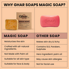 Ghar Soaps Sandalwood & Saffron Magic Soaps For Bath | Grocsy