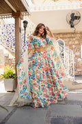 Wedding Designer Multi Chanderi Designer Lehenga - Anbazaar | Grocsy