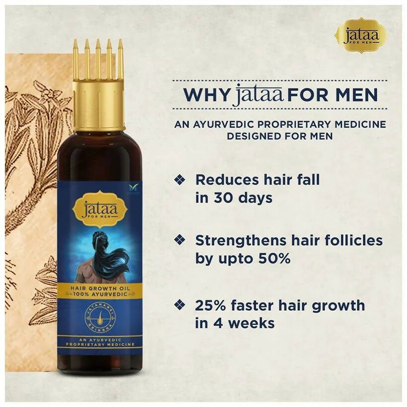 Marico Jataa for Men 100% Ayurvedic Hair Growth Oil | Grocsy