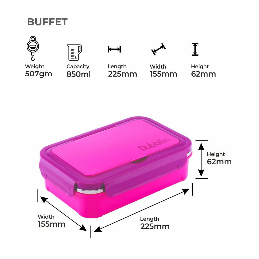 Dubblin Buffet Stainless Steel Lunch Box | Grocsy