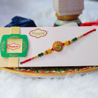 Indianvibez Meenakari Work With Stone Fancy Desginer Rakhi | Grocsy