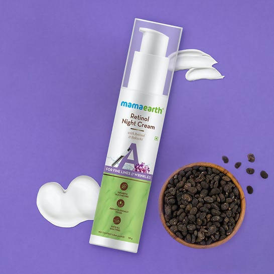 Mamaearth Retinol Night Cream with Retinol & Bakuchi | Grocsy