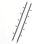 Mominos Fashion Kamal Johar Black Beads Anklets | Grocsy