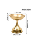 Spillbox Gold-Toned Brass Niranjan Small Deep Pooja Essential | Grocsy