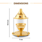 My Borosil Akhand Brass Diya, Small | Grocsy