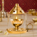 My Borosil Mangal Akhand Diya, Medium | Grocsy