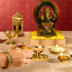 My Borosil Mangal Akhand Diya, Medium | Grocsy