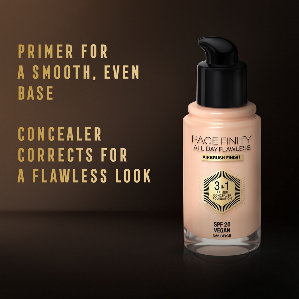 Max Factor Face Finity All Day Flawless 3 In 1 Foundation - Beige | Grocsy