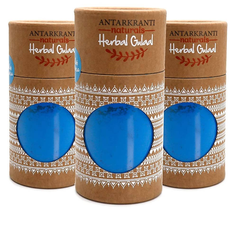 Antarkranti Naturals Blue Herbal Handmade Gulal | Grocsy