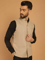 Even Apparels Pure Wool Nehru Jacket - Off White | Grocsy