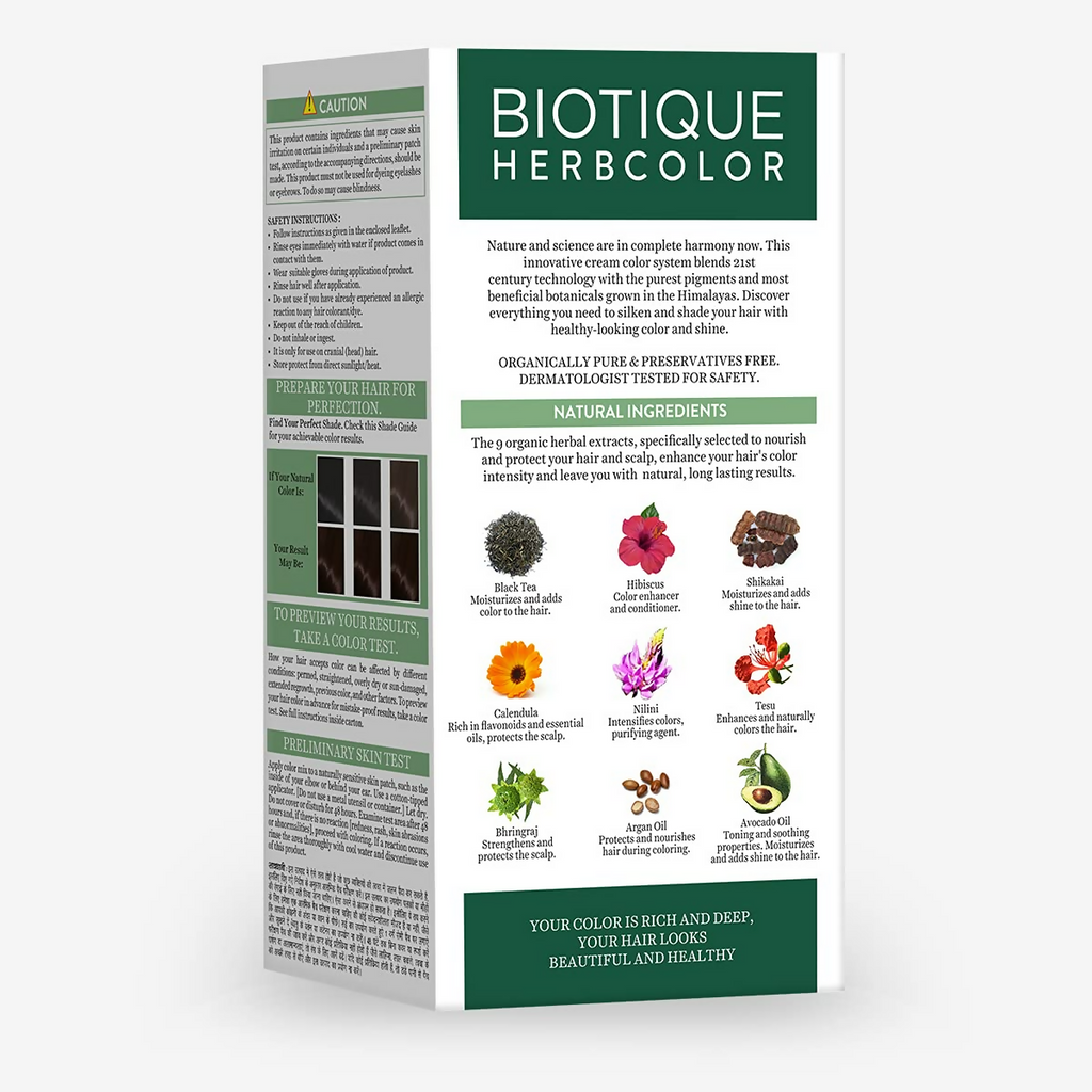Biotique Herbcolor Conditioning Hair Colour Ammonia Free (Brown 4N ) | Grocsy