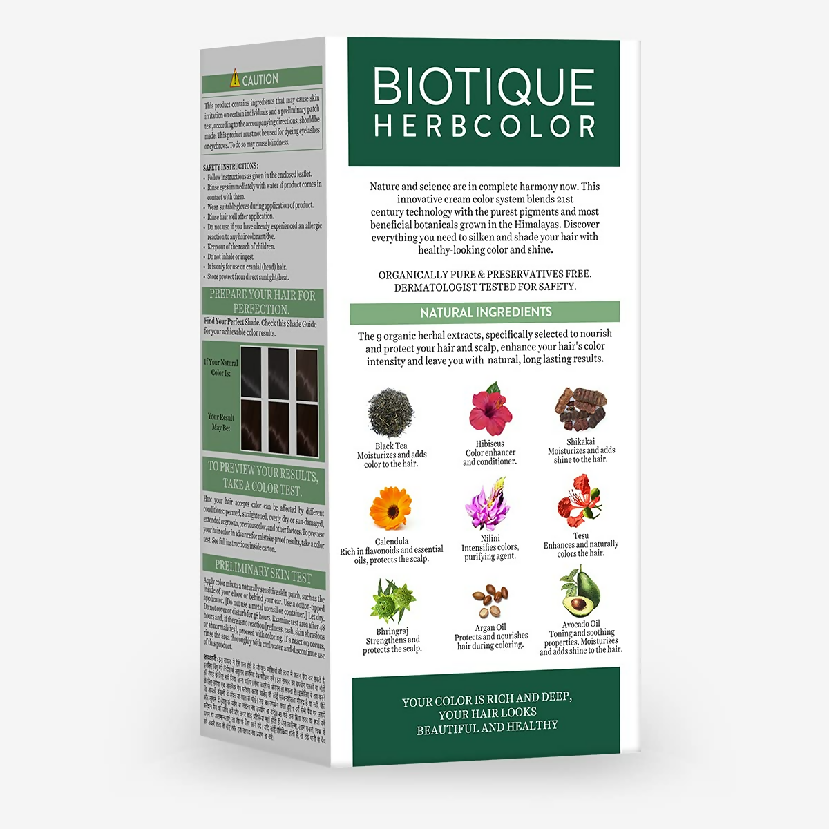 Biotique Herbcolor Conditioning Hair Colour Ammonia Free (Brown 4N ) | Grocsy