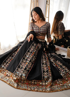 Lehenga Mart Designer Wedding Lehenga Choli For Women - Black | Grocsy