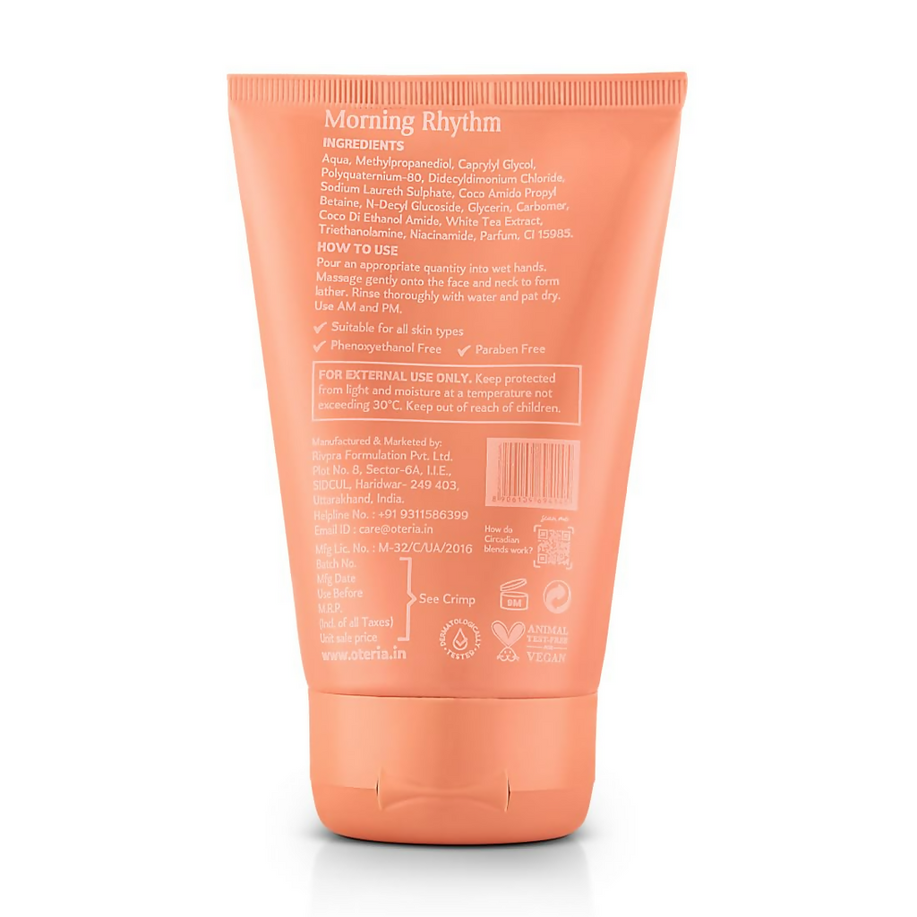 Oteria Premium Clear Skin Face Wash Infused With White Tea Extracts For Glowing And Brightening Skin | Grocsy