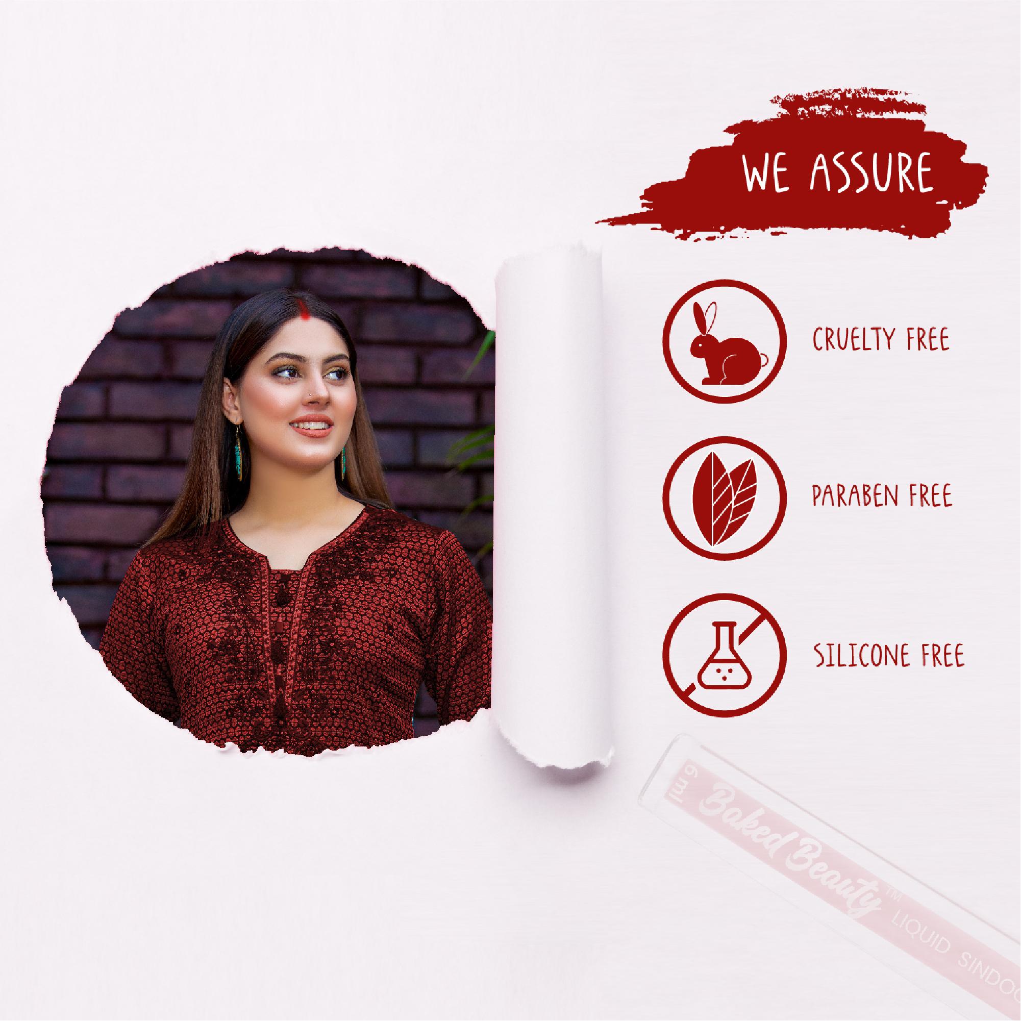 Baked Beauty Liquid Sindoor - Red | Grocsy