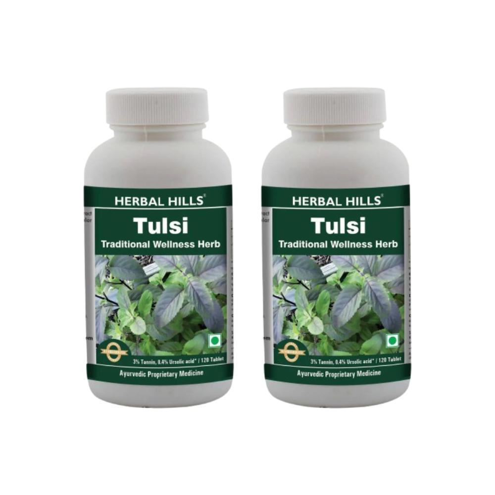Herbal Hills Tulsi Traditional Wellness Herb Tablets | Grocsy