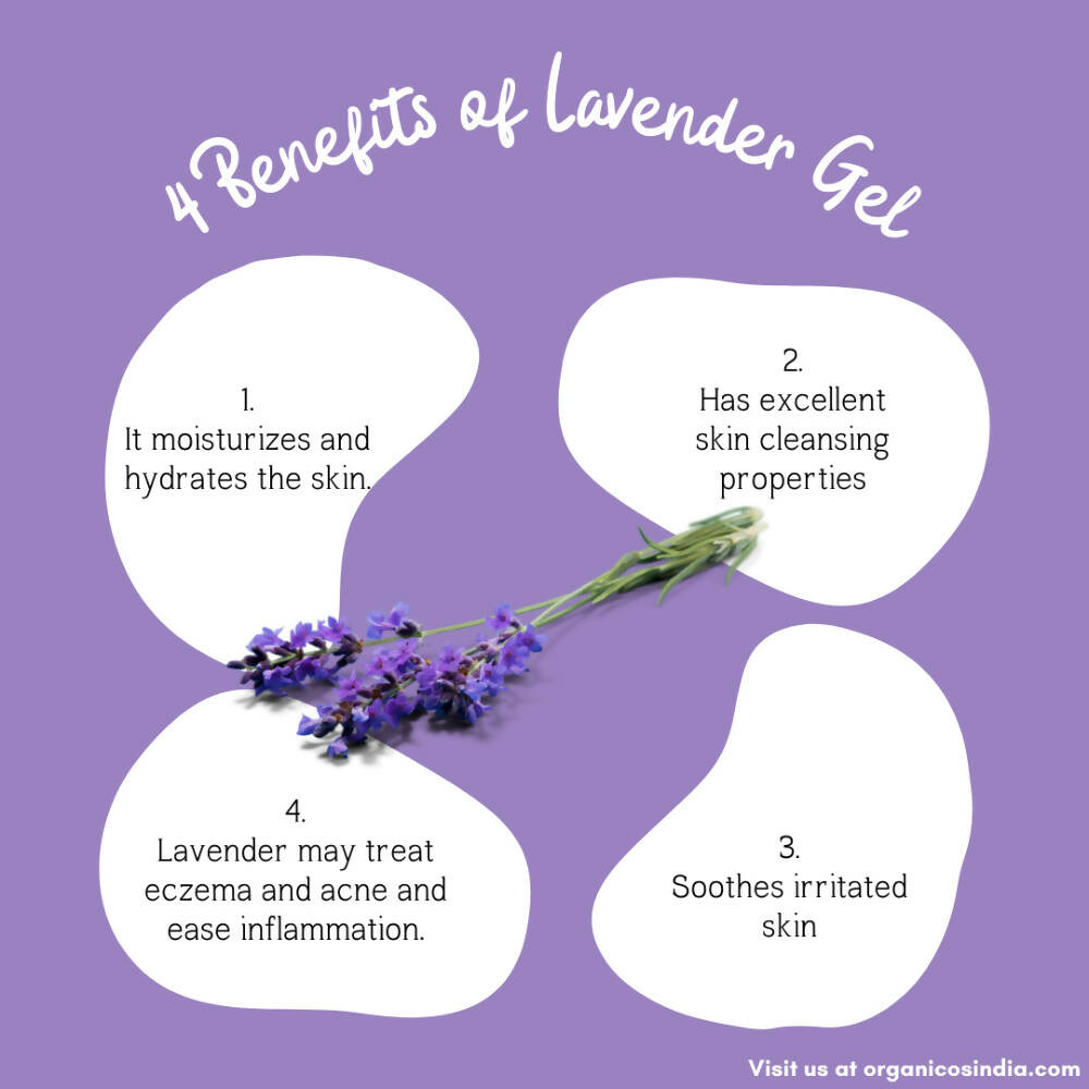 Organicos Pure Lavender Face Gel | Grocsy