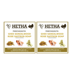 Hetha Ghee Sandalwood Rose Saffron Soap | Grocsy