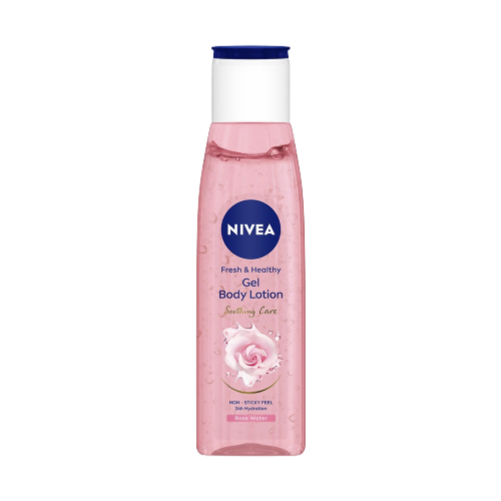 Nivea Fresh & Healthy Rose Water Gel Body Lotion Non Sticky Feel | Grocsy