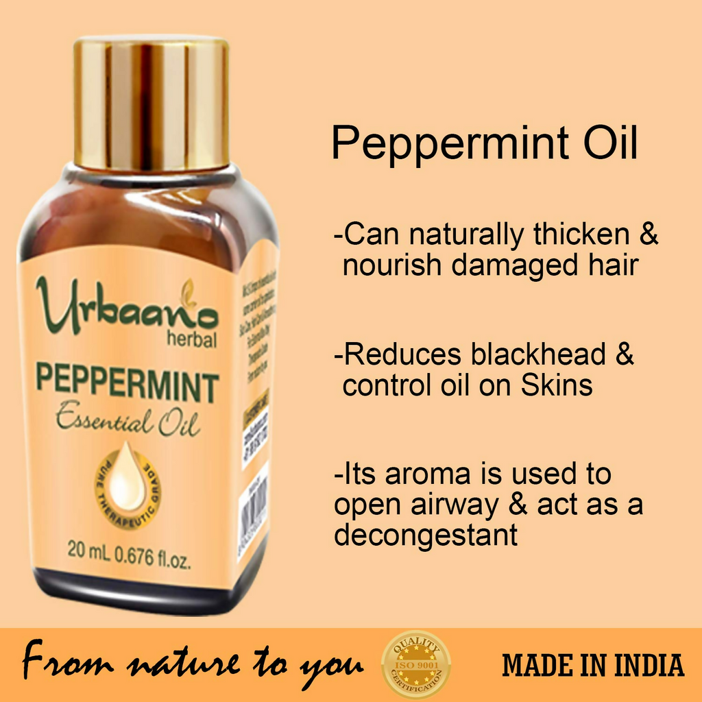 Urbaano Herbal Peppermint Essential Oil | Grocsy