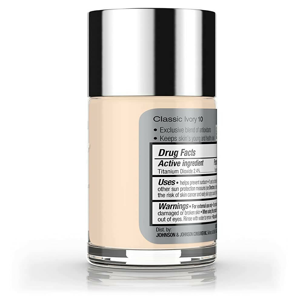 Neutrogena Healthy Skin Liquid Makeup Foundation, Broad Spectrum SPF 20 Feverfew,Classic Ivory | Grocsy