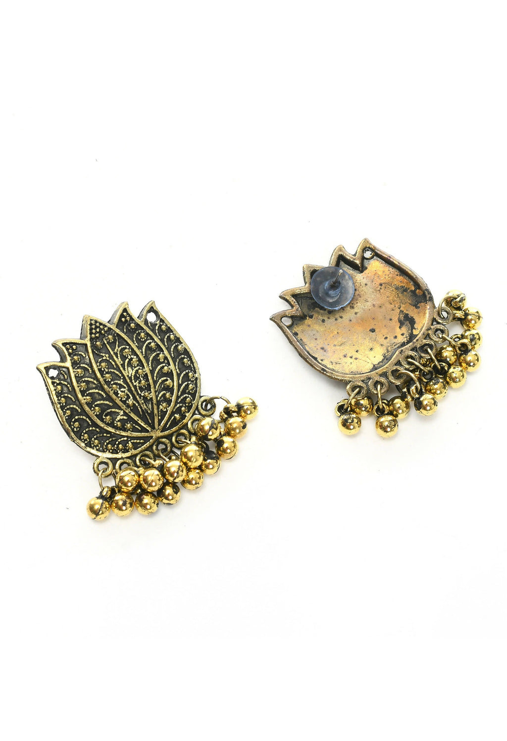Mominos Fashion Johar Kamal Gold-Polished Brass Finish Lotus Design Choker For Women | Grocsy