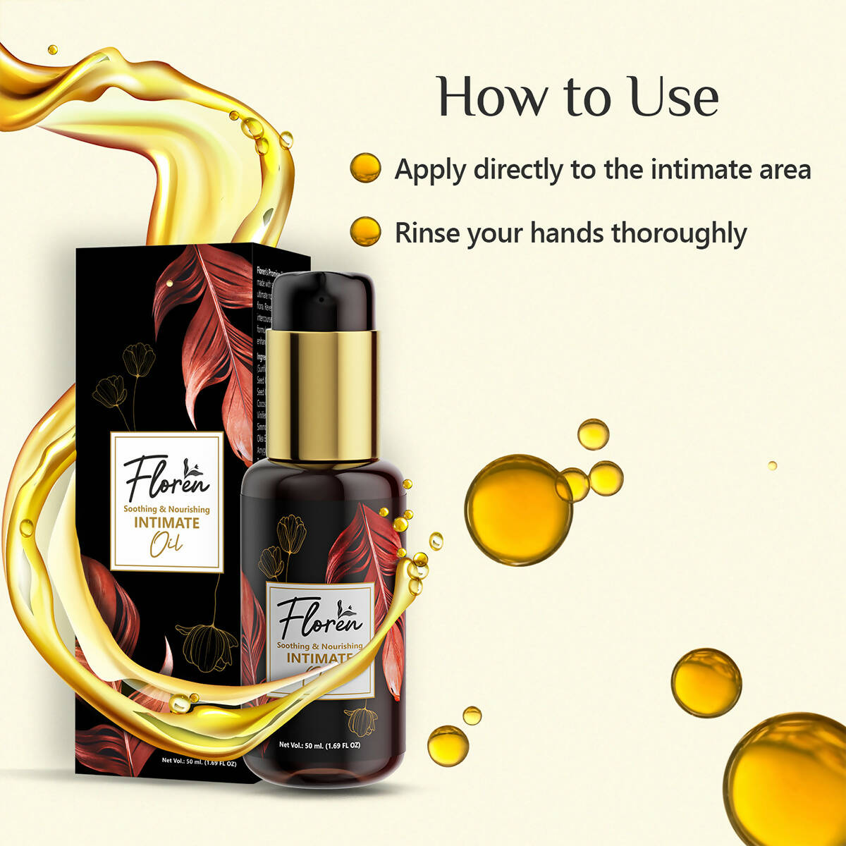 Floren Intimate Hygiene Wash & Intimate Oil for Women | Grocsy