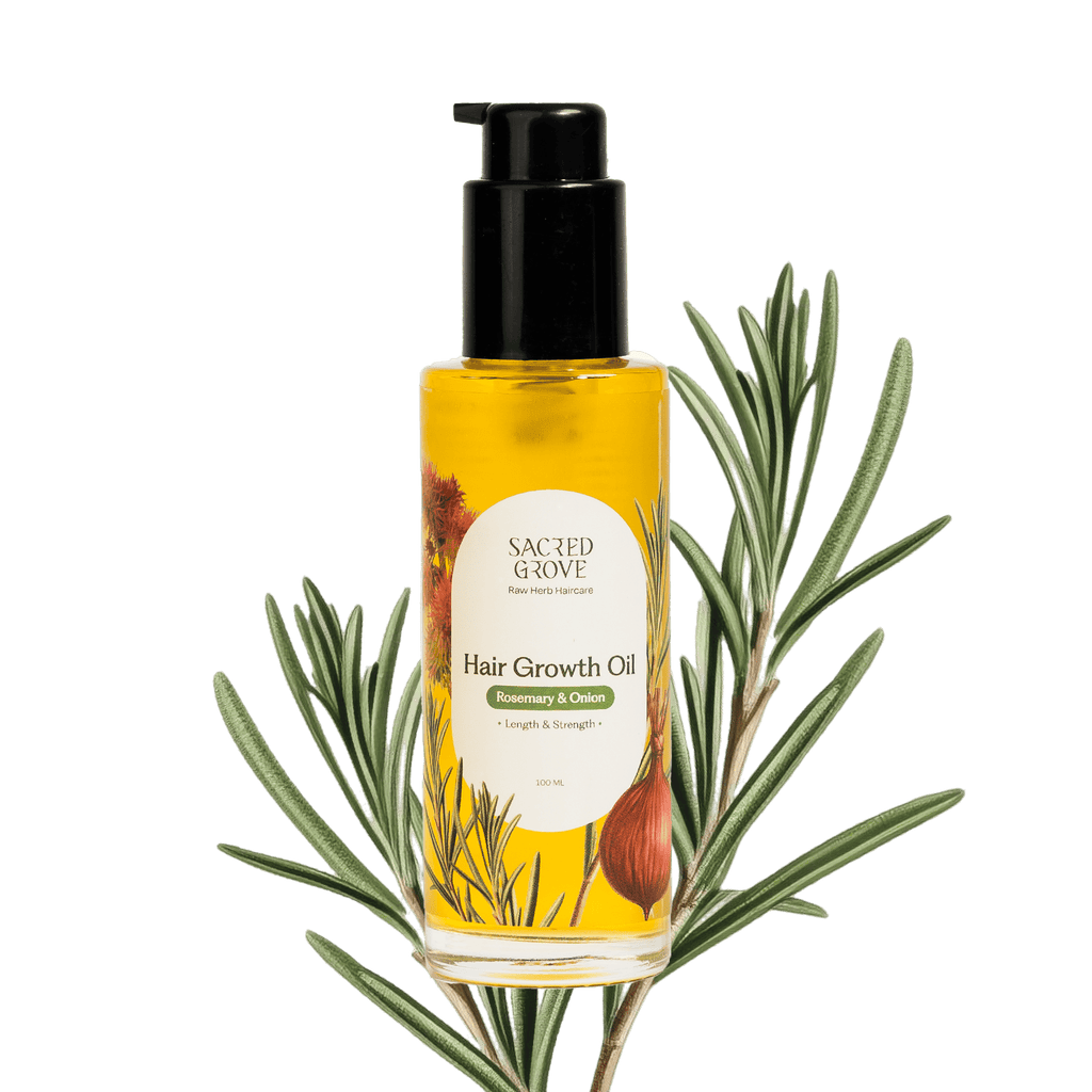 Sacred Grove Rosemary Leaves & Onion Hair Growth Oil | Grocsy