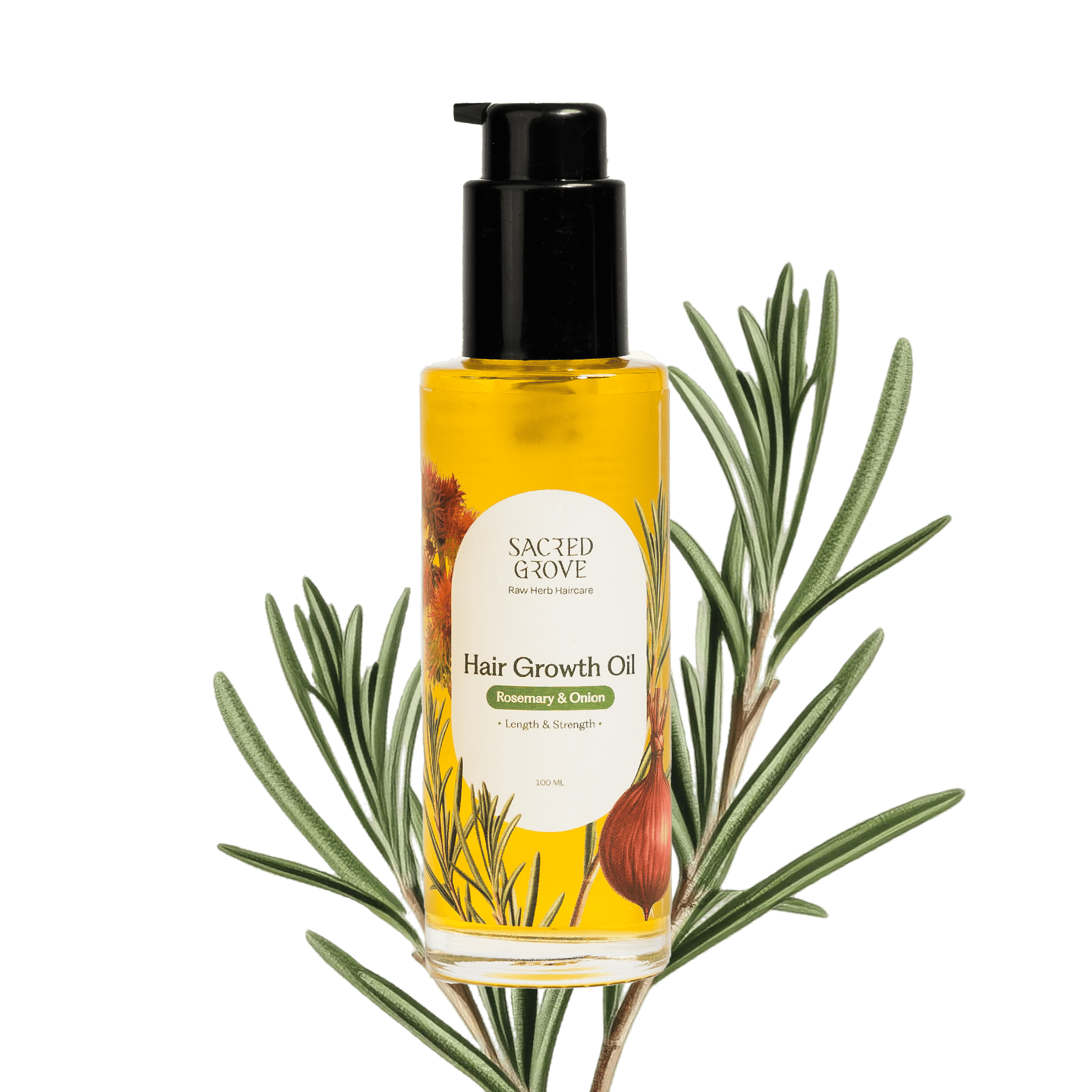 Sacred Grove Rosemary Leaves & Onion Hair Growth Oil | Grocsy