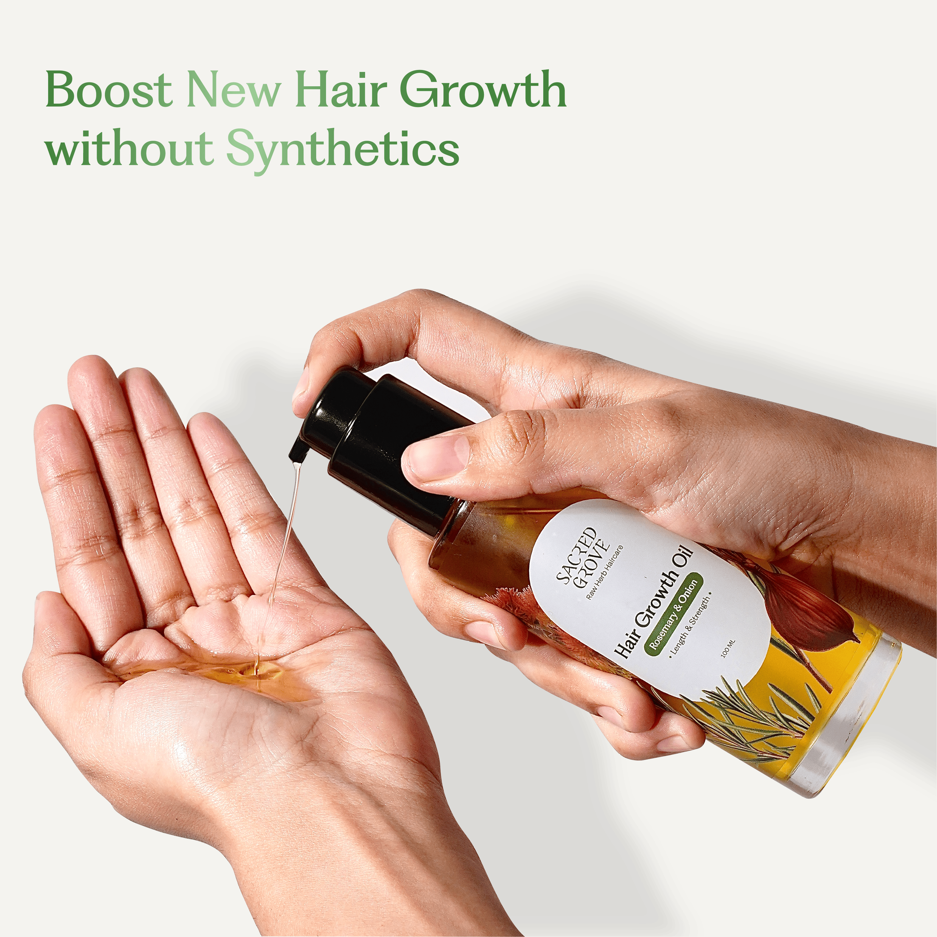 Sacred Grove Rosemary Leaves & Onion Hair Growth Oil | Grocsy