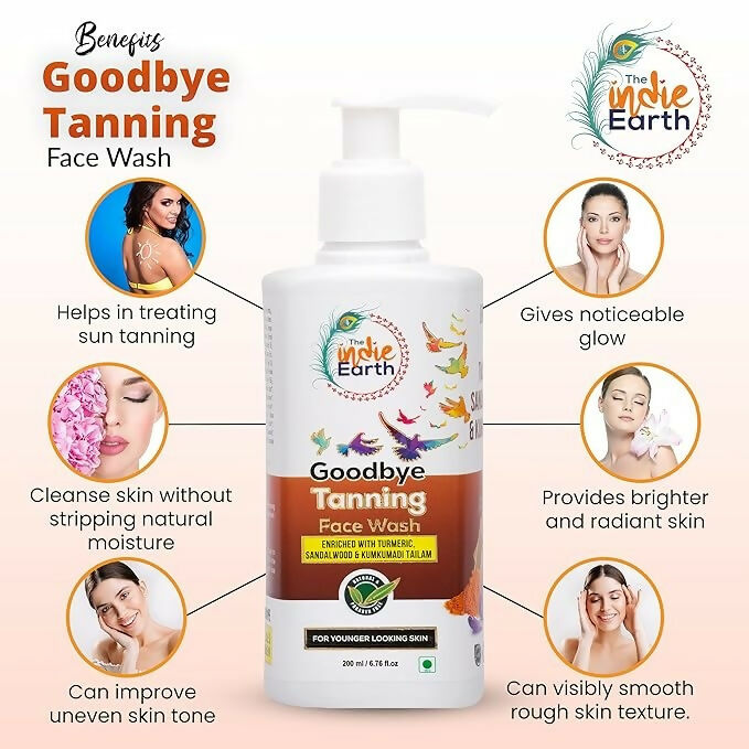 The Indie Earth Goodbye Tanning (Skin Lightening) Facewash | Grocsy