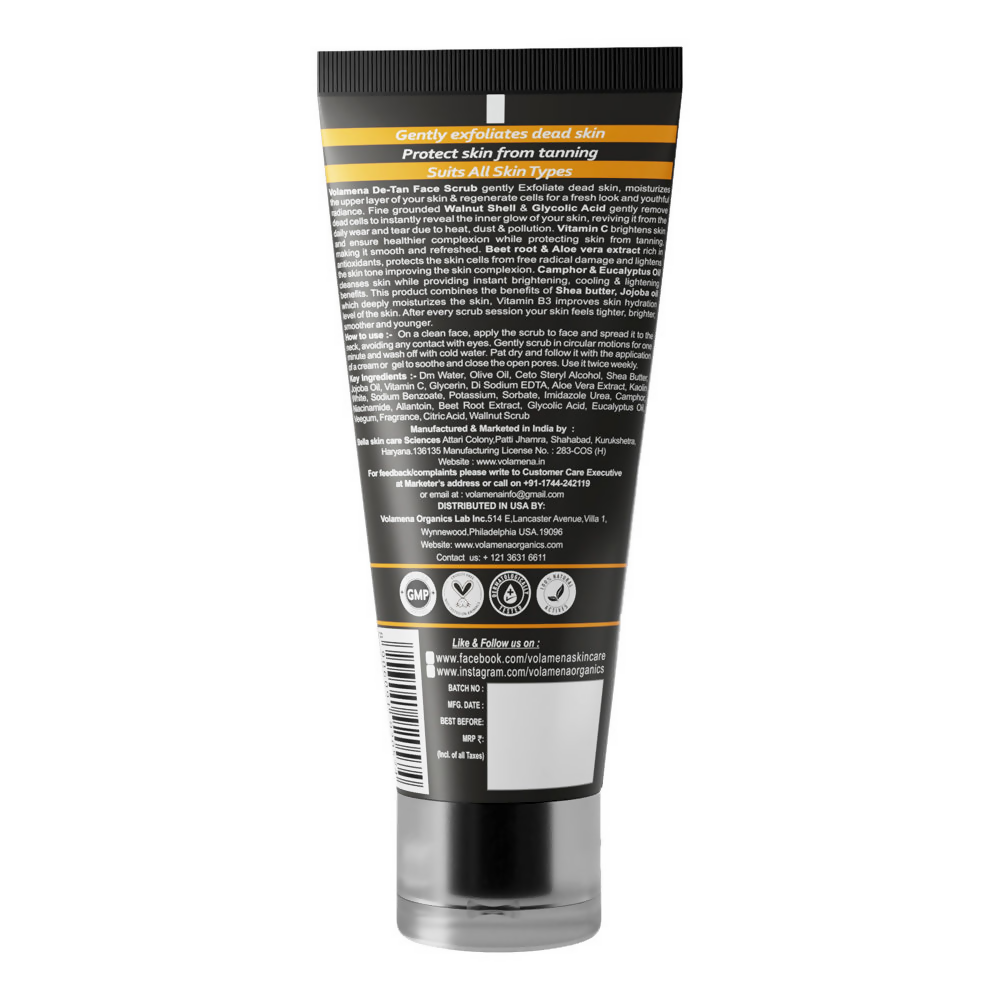 Volamena De-Tan Face Scrub | Grocsy