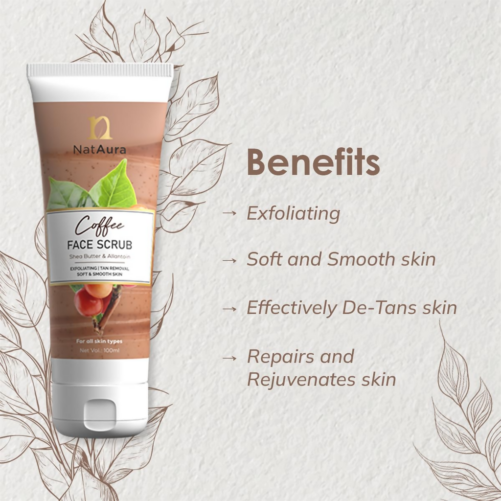 NatAura Coffee Face Scrub | Grocsy