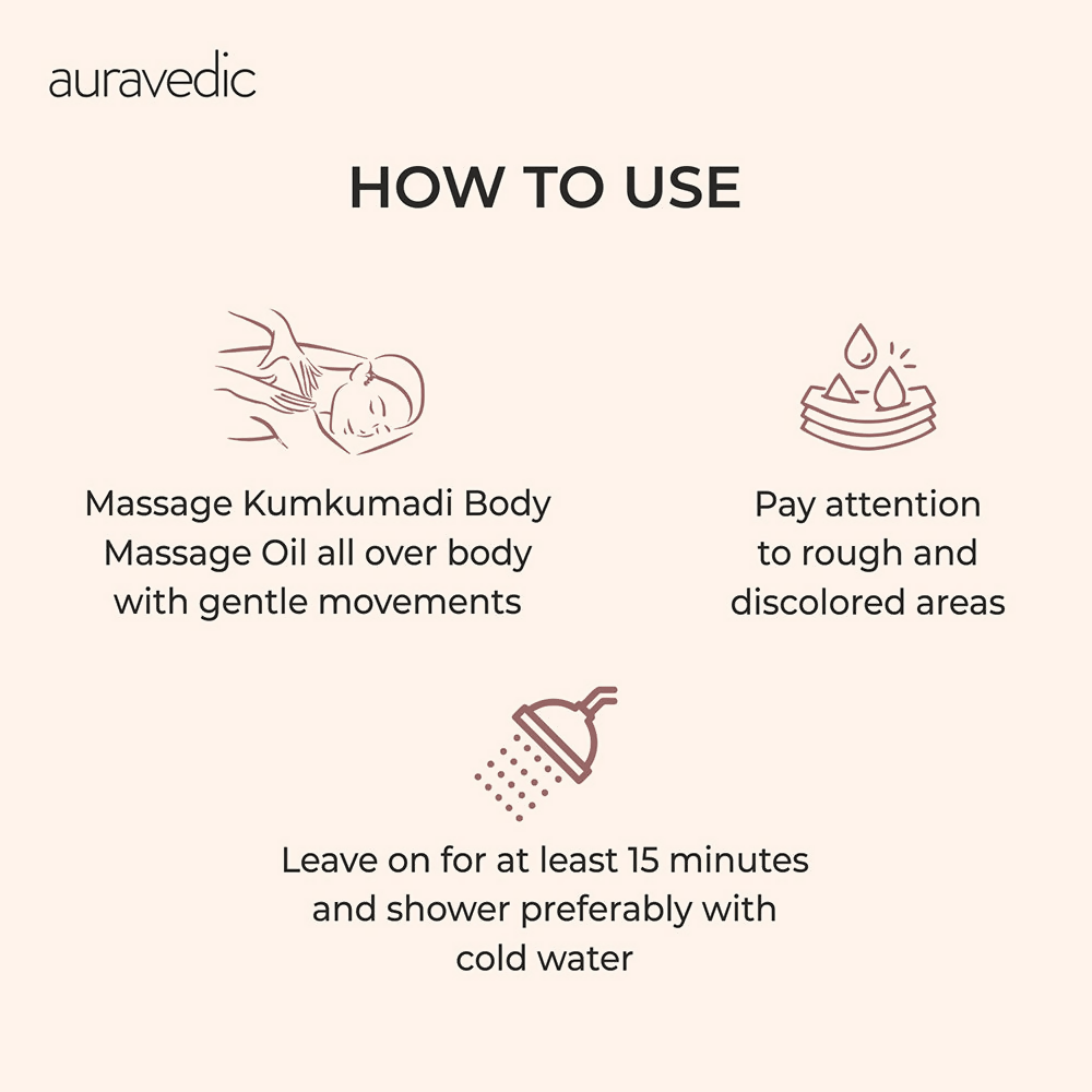 Auravedic Kumkumadi Full Body Massage Oil | Grocsy
