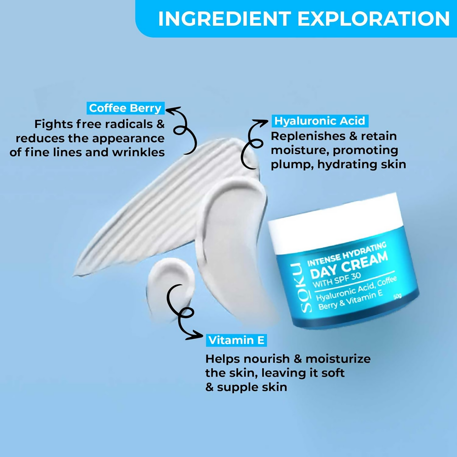SOKU Intense Hydrating Day Cream With SPF 30 | Grocsy