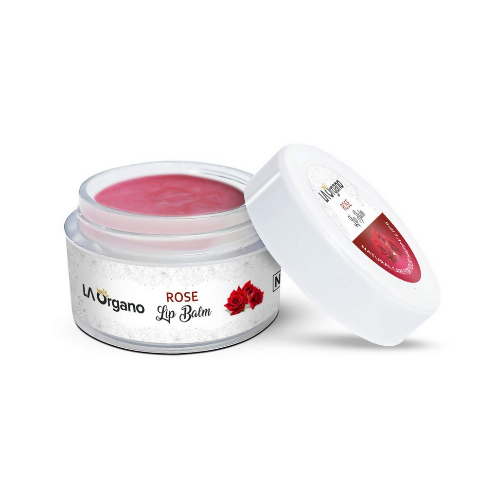 LA Organo Rose Lip Balm For Dry Chapped Lips | Grocsy