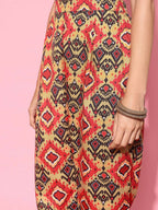 Ahalyaa Women's Traditional Wear Co-ods - Mustard | Grocsy