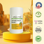 Orgatre Ubtan Face Mask Stick For Men & Women For Sun Tan, Natural Glow With Natural Haldi | Grocsy