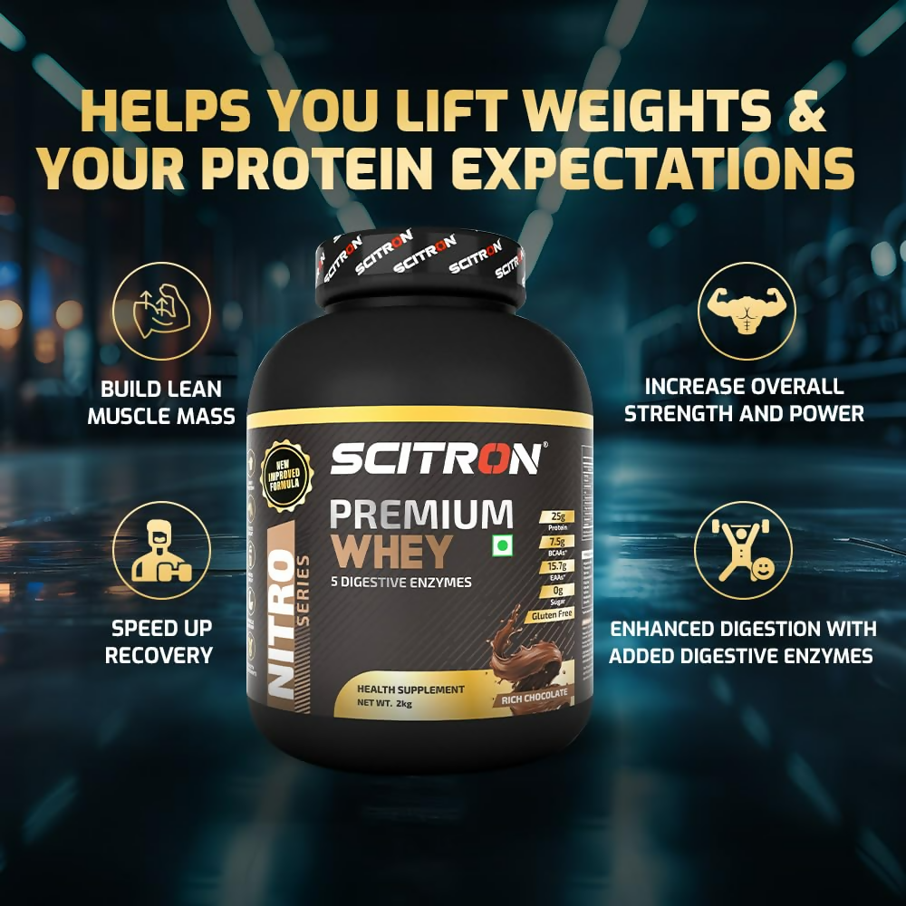 Scitron Nitro Series Premium Whey Rich Chocolate | Grocsy
