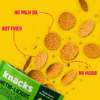 Knacks Coin Khakhra Crisps - Methi-Licious Flavour | Grocsy