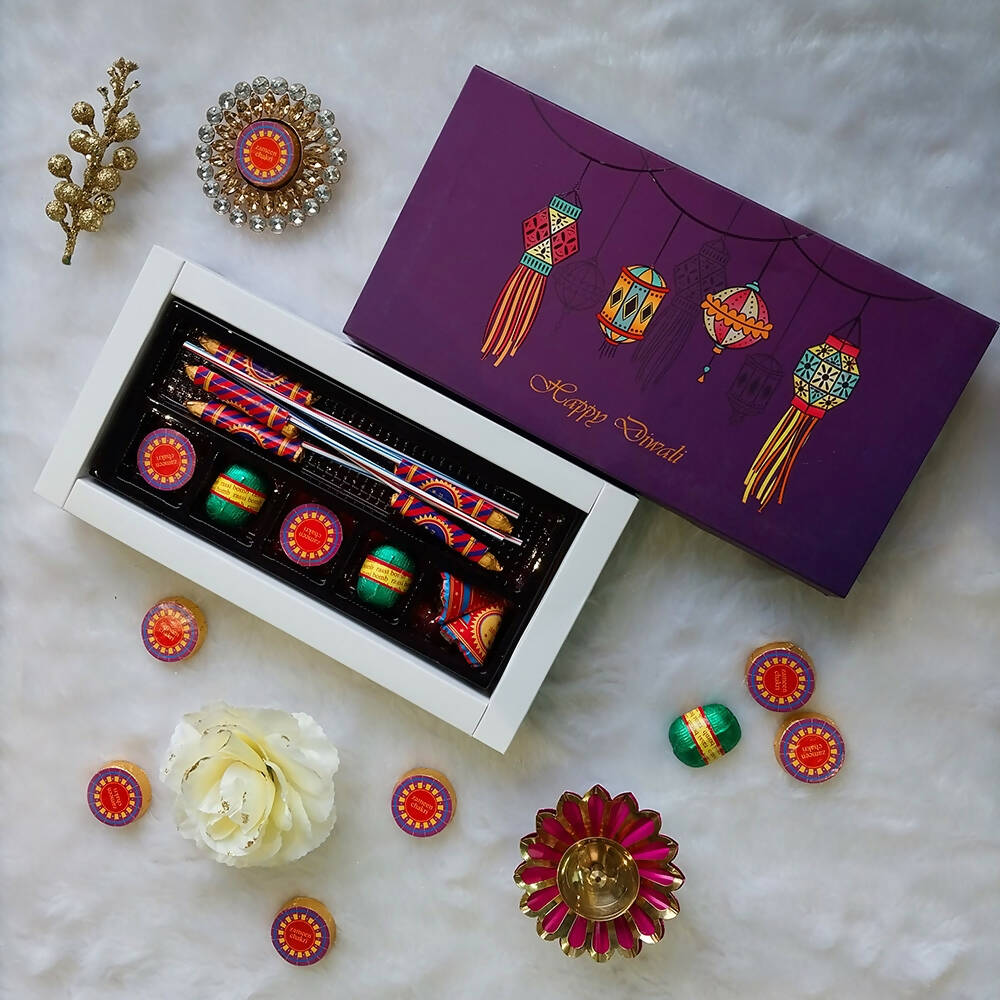 Dibha Ruchoks Diwali Premium Chocolate Gift Pack P4 | Grocsy