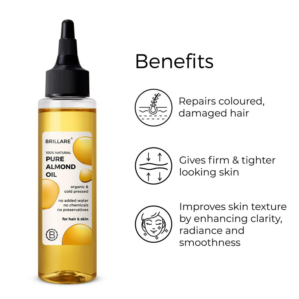 Brillare 100% Natural Pure Almond Oil | Grocsy