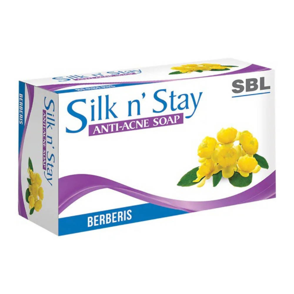 SBL Homeopathy Silk N Stay Anti Acne Berberis Soap | Grocsy